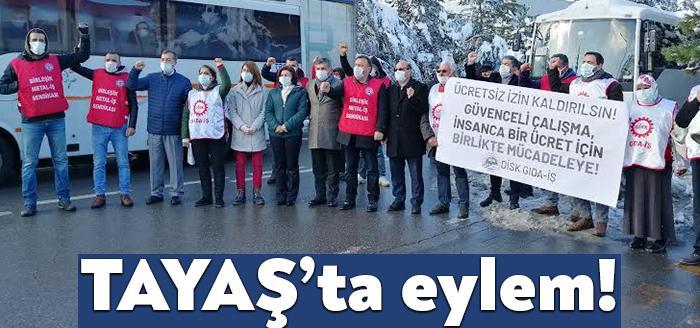 Yaklaşık 60 işçinin ücretsiz izne çıkarıldığı, süre dolmasına rağmen işbaşı