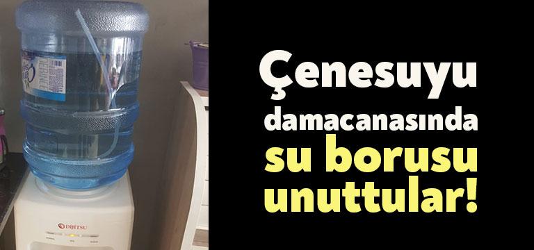 Kocaeli’de evinde Çenesuyu’ndan damacana ile su alan yurttaş şok yaşadı.