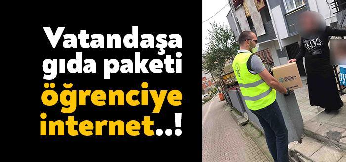 Kocaeli Büyükşehir Belediyesi salgın süresince vatandaşların gıda ve hijyen ihtiyaçlarını,
