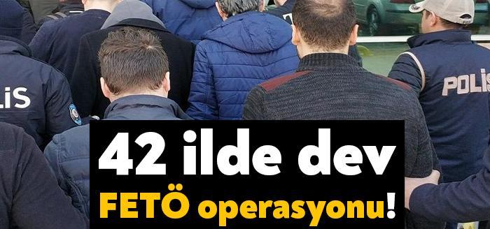 FETÖ'nün TSK yapılanmasına yönelik soruşturma kapsamında İstanbul merkezli 42 ilde,
