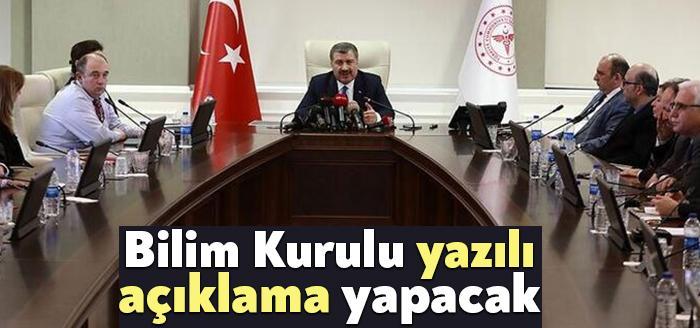 Koronavirüs Bilim Kurulu, Sağlık Bakanı Dr. Fahrettin Koca başkanlığında bugün