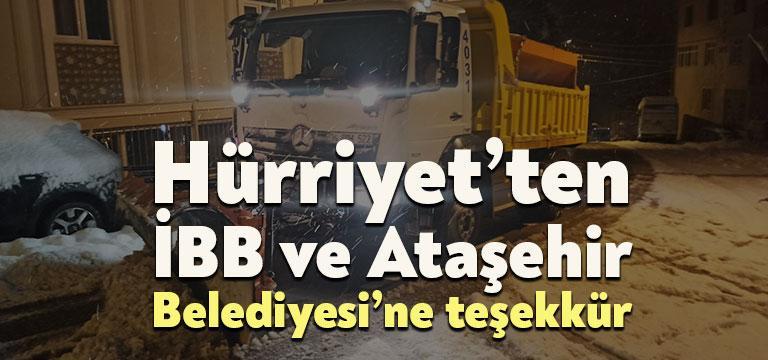 İzmit Belediye Başkanı Av. Fatma Kaplan Hürriyet, karla mücadele kapsamında