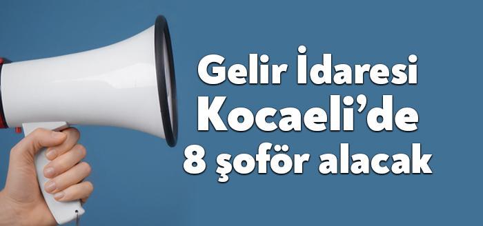 Gelir İdaresi Başkanlığı sözleşmeli destek personeli (şoför) giriş sınavı ilanı