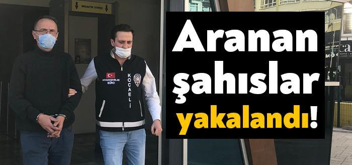 Kocaeli’de işledikleri çeşitli suçlardan aranan 2 kişi polis ekiplerince yakalanarak
