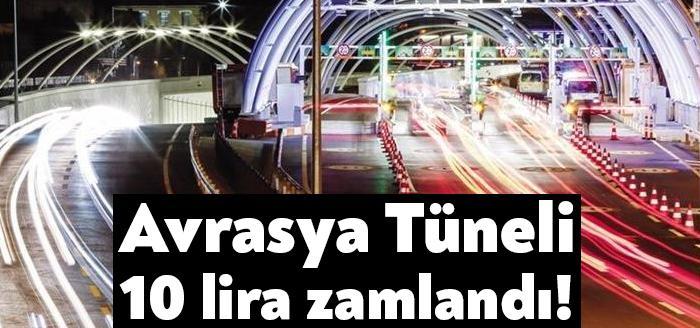 Avrasya Tüneli geciş bedeli bugünden itibaren 10 lira zamlandı. Ocak