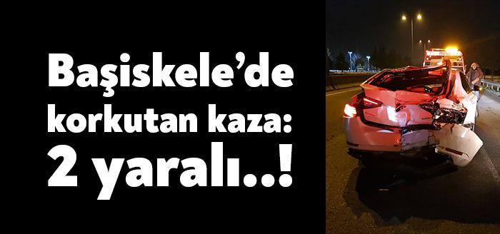 Başiskele D-130 karayolunda kontrolden çıkarak takla atan otomobile çarpmamak için