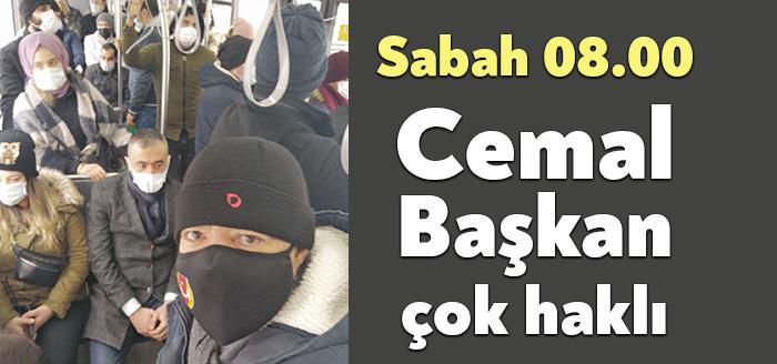 Kocaeli Gazeteciler Cemiyeti Başkanı Cemal Kaplan, sabah 08.00’de bindiği otobüsten