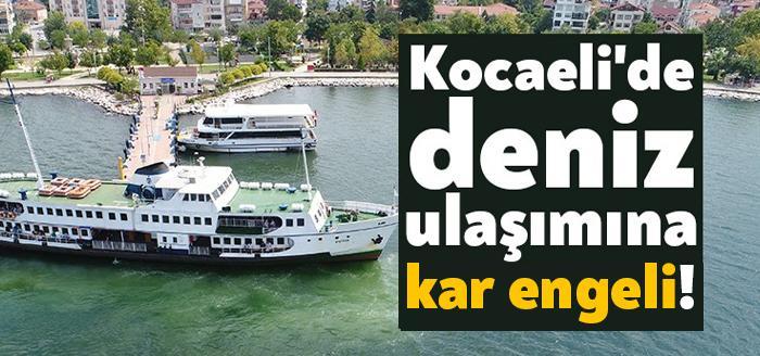 Kocaeli'de yoğun kar yağışı nedeniyle ulaşım büyük ölçüde aksadı. Şehir