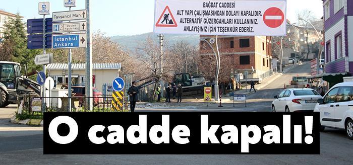 İSU Genel Müdürlüğü ekipleri, Dilovası Bağdat Caddesi’ndeki yağmursuyu ve kanalizasyon