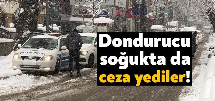 Kocaeli Valiliği dün gün boyu kar yağışına rağmen yapılan denetimlerde