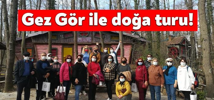 İzmit ilçesinde Gez Gör Doğa Kocaeli turuna katılan bayan grup,
