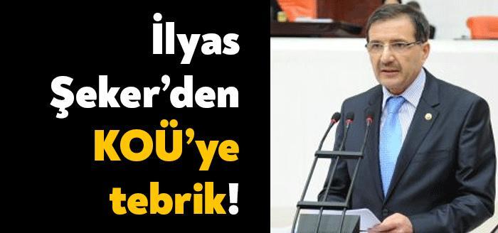 AKP Kocaeli Milletvekili İlyas Şeker, elde ettiği başarılardan ötürü Kocaeli