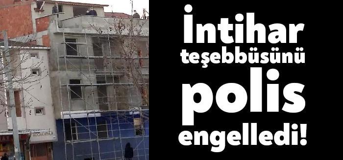 Kocaeli'nin Darıca ilçesinde, psikolojik sorunları olduğu öne sürülen H.M.E., inşaatın