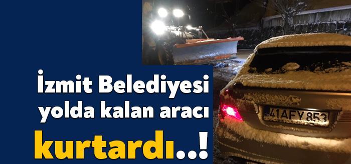 Kar yağışının başladığı ilk günden beri İzmit’in yollarını büyük bir