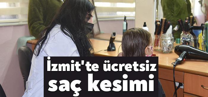 İzmit Belediyesi ekonomik durumu iyi olmayıp, çocuklarının saçlarını kestiremeyen aileler