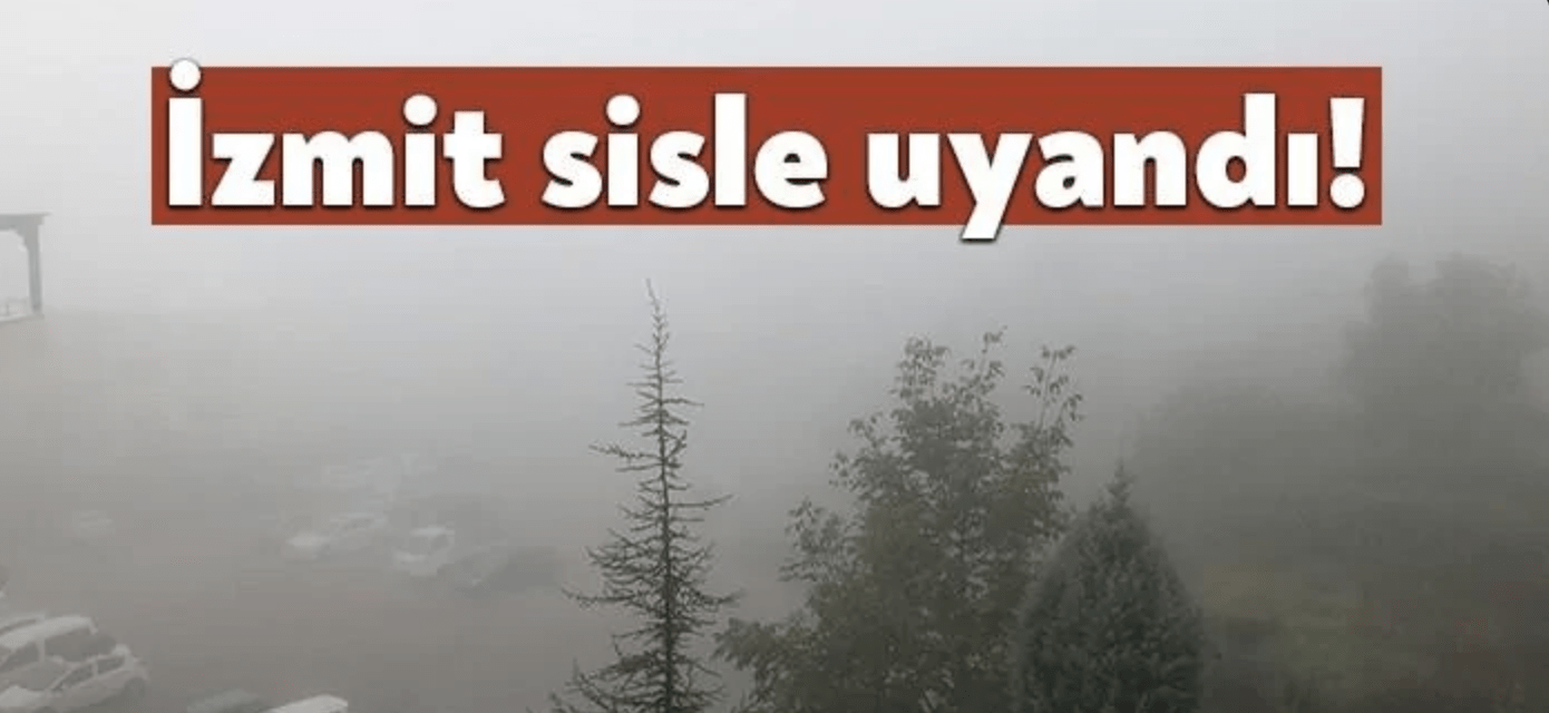 Kocaeli İzmit’te bugün sabah saatlerinde yoğun sis görüldü. Görüş mesafesi