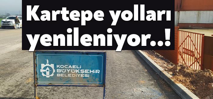 Büyükşehir Belediyesi, Kartepe ilçesi’nde yol üstyapı çalışmaları ile vatandaşların ulaşımının