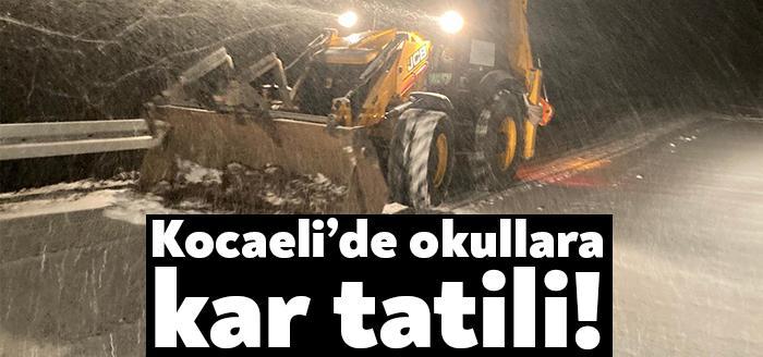 Kocaeli Valiliği, kent genelinde etkili olan kar yağıuşı nedeniyle yüz