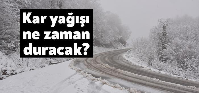 Kocaeli'de 3 gündür aralıksız devam eden kar yağışının ne aman