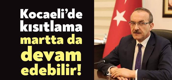 Kocaeli Valisi Seddar Yavuz, vaka sayılarının yeniden artışta olduğunu söyleyerek