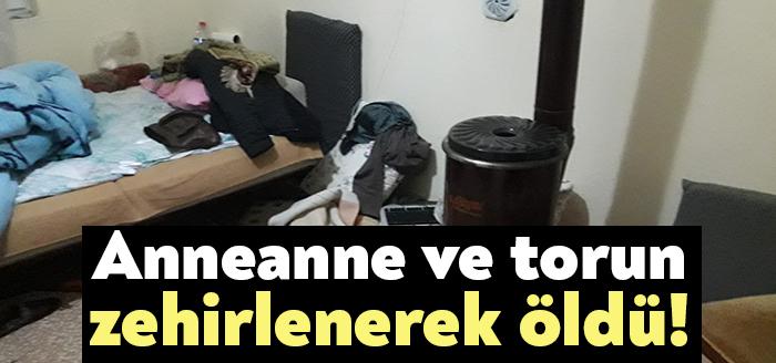 Kocaeli Körfez Çamlıtepe Mahallesinde yaşayan anneanne ve torunu, sobadan sızan