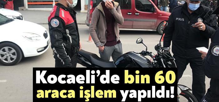 Kocaeli Emniyet Müdürlüğü ekipleri tarafından Kocaeli genelinde düzenlenen trafik uygulamasında