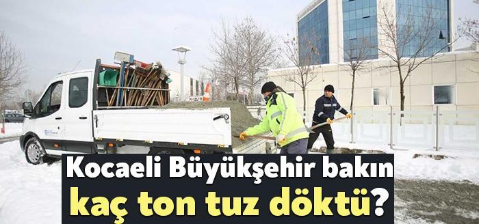 Kocaeli Büyükşehir Belediyesi Karla Mücadele Ekipleri, ilimizde etkisini gösteren yoğun
