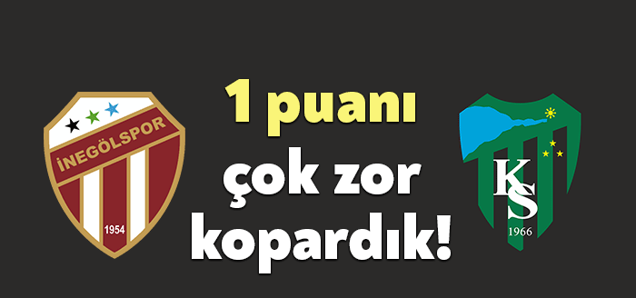 Kocaelispor, bugün İnegölspor deplasmanına konuk oldu. 2-0 mağlup duruma düşen