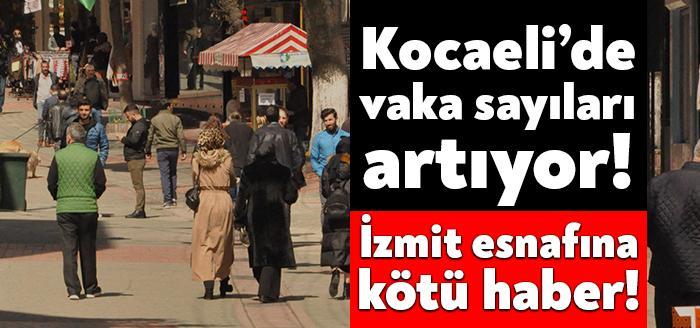 İllere göre verilerde Kocaeli'nin haftalık vaka sayısında ciddi bir artış