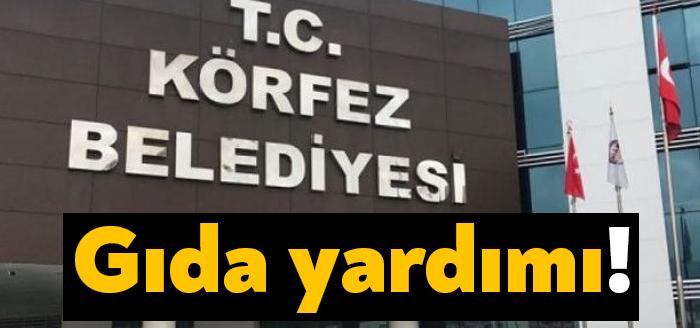 Körfez Belediyesi ilçe genelinde yardıma muhtaç 680 aileye yardım kartı