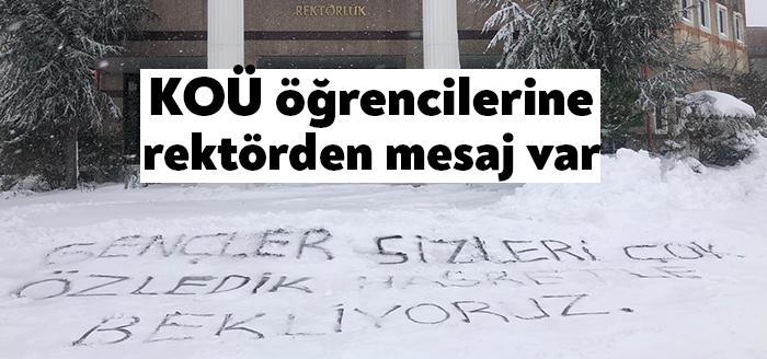 Kocaeli Üniversitesi Rektörü Prof. Dr. Sadettin Hülagü, öğrencilere seslenerek, “Bahar