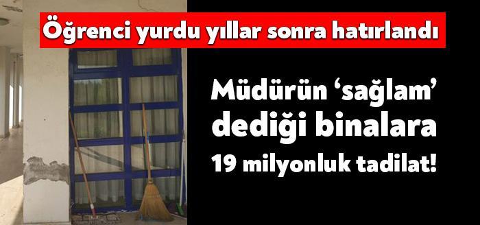 Kocaeli’nin Gebze ilçesindeki Kredi Yurtlar Kurumu’na (KYK) ait öğrenci yurdundaki