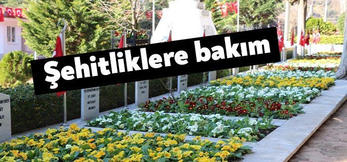 Kocaeli Büyükşehir Belediyesi Kocaeli genelindeki tüm şehit mezarlarının bakımını, temizliğini