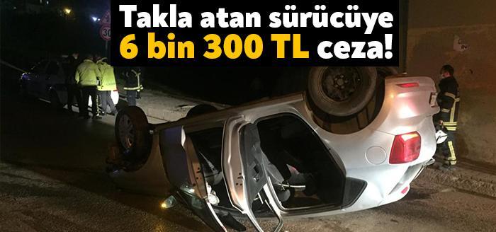 Körfez Yavuz Selim Mahallesinde kontrolden çıkarak takla atan otomobildeki iki