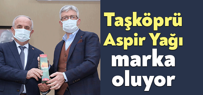 Taşköprü Aspir Yağı’nın tanıtımı için çeşitli temaslarda bulunan Başkan Aygün,