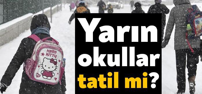 Kocaeli’de etkili olan kar yağışı nedeniyle okulların tatil edilip edilmeyeceği
