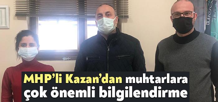 İzmit Belediye Meclisi MHP Meclis Üyesi İlker Kazan, köy muhtarlarını