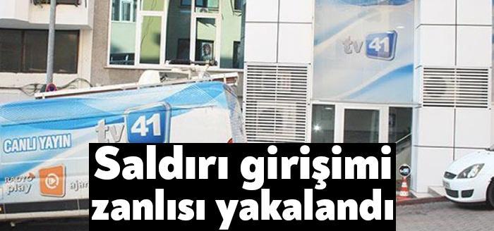 TV 41'e saldırı girişiminde bulunan şahıs, İzmit Kadıköy Mahallesi'nde yakalandı.