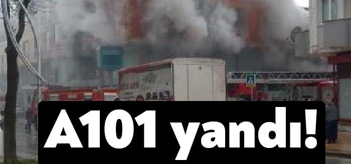 Kocaeli'nin Körfez ilçesindeki bir markette elektrik kontağından çıkan yangın, itfaiyenin