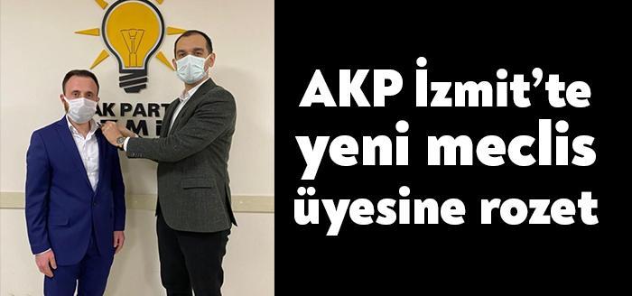 AKP İzmit İlçe Başkanı Ali Güney, yeni meclis üyesi Hüseyin