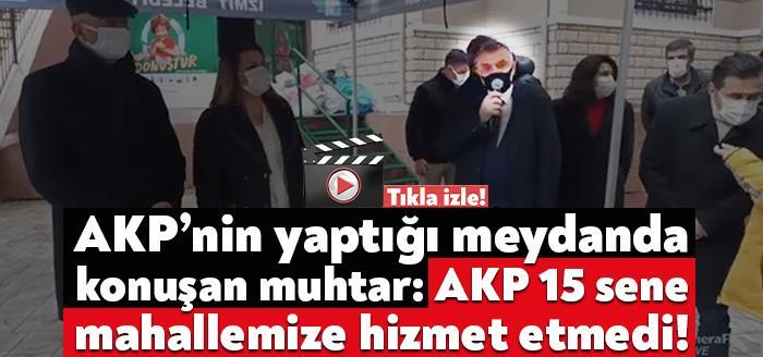 Hızır Mahalle Muhtarı Lütfi Bodur yaptığı konuşma ile CHP'li İzmit