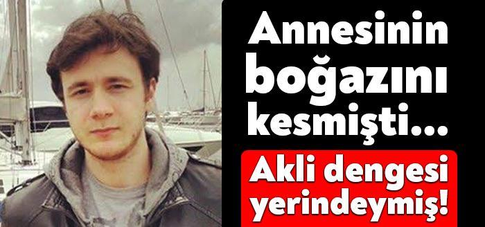 Kocaeli'nin İzmit ilçesi Yahya Kaptan Mahallesi'nde annesinin boğazını keserek öldüren