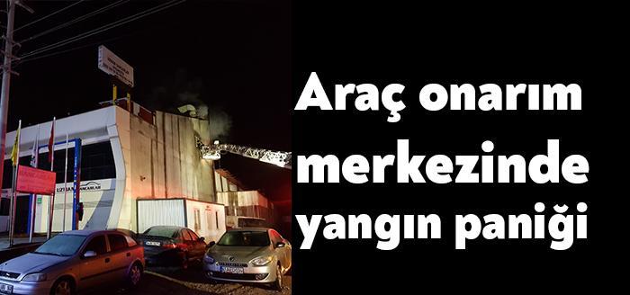 İzmit Sanayi Mahallesinde bulunan bir özel araç onarım merkezinde elektrik