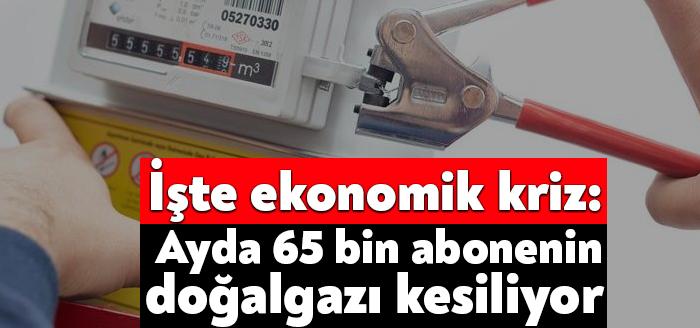 Geçen yıl faturasını ödeyemediği için ülke genelinde 590 bin abonenin