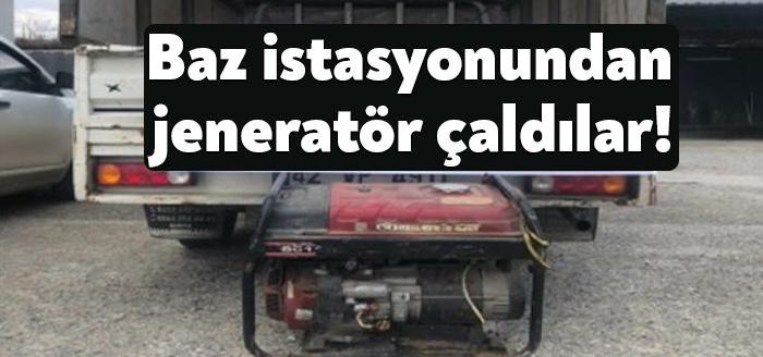 Vodafone'dan jeneratör çalan hırsızlar Gebze'de hırsızlık yaptıkları araç ile yakalandı.