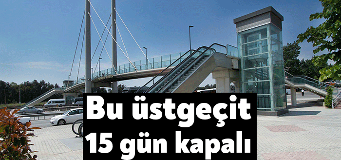 Çayırova Üstgeçidi’nin kuzey kısmında bulunan yürüyen merdiven, periyodik bakım kapsamında