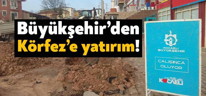 Büyükşehir Belediyesi Fen İşleri Daire Başkanlığı tarafından Körfez Nihal Adsız