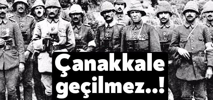 Tarih: 18 Mart 1915. Mehmetçik, düşman donanmasını bozguna uğrattı. Atatürk