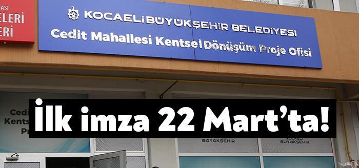 1105 konut inşa edilecek olan Cedit Kentsel Dönüşüm Projesi kapsamında