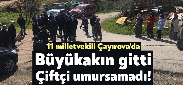CHP Genel Merkezi’nin görevlendirdiği 11 milletvekili Çayırova Sazlıdere mevkiinde incelemelerde